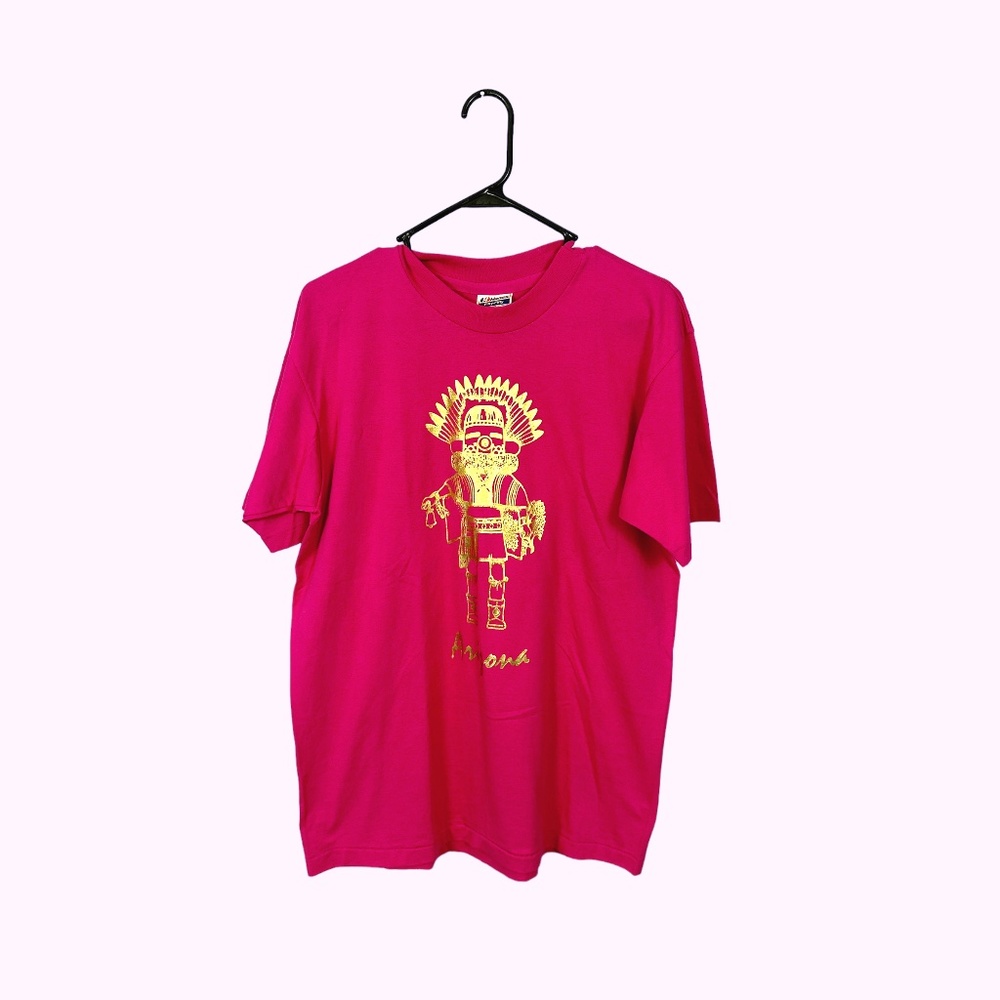 Pink and Gold Foil VINTAGE Arizona Souvenir Tee